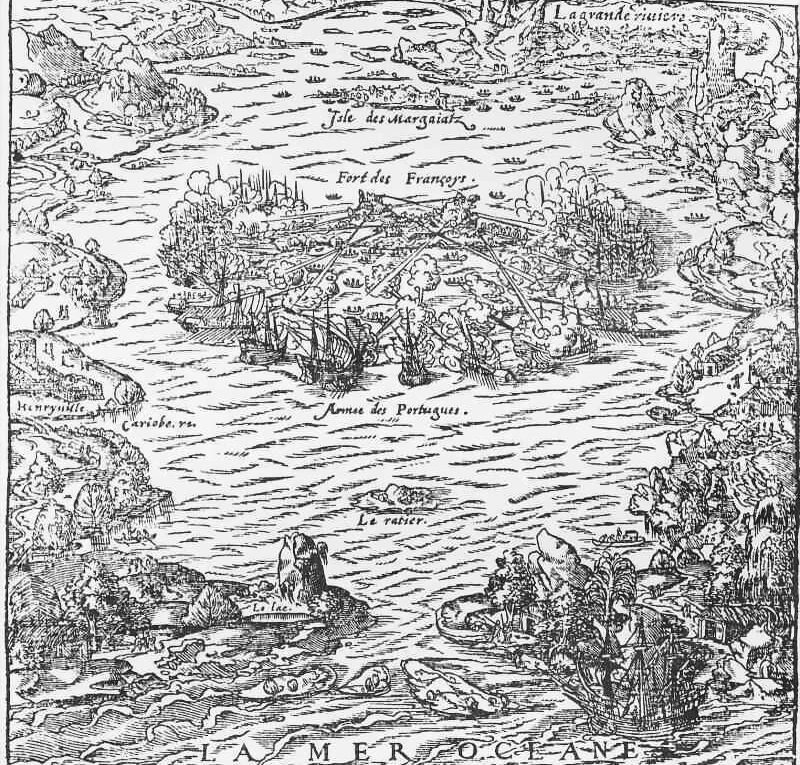 Batalha da Ilha de Seririge, tomanda do Forte de Coligny, marco de 1560